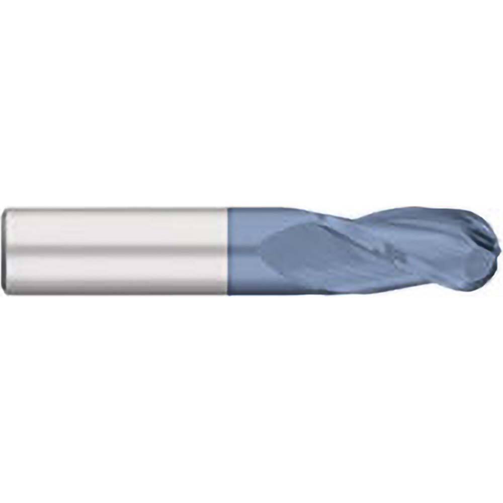 Titan USA - Ball End Mills; Mill Diameter (Inch): 1 ; Mill Diameter (Decimal Inch): 1.0000 ; Number of Flutes: 3 ; Length of Cut (Inch): 1-1/2 ; Length of Cut (Decimal Inch): 1.5000 ; Material: Solid Carbide - Exact Industrial Supply