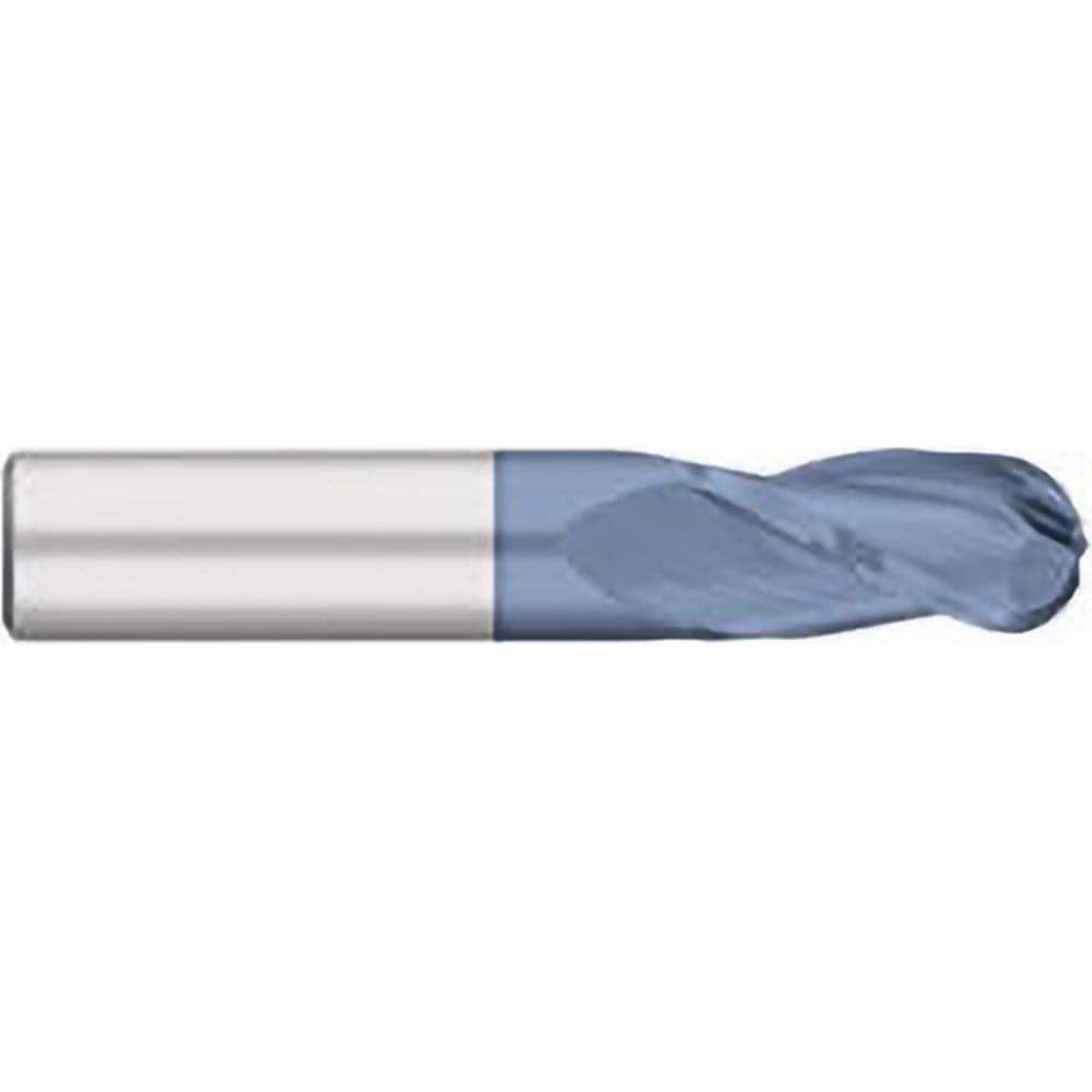 Titan USA - Ball End Mills; Mill Diameter (Inch): 5/8 ; Mill Diameter (Decimal Inch): 0.6250 ; Number of Flutes: 3 ; Length of Cut (Inch): 1-1/4 ; Length of Cut (Decimal Inch): 1.2500 ; Material: Solid Carbide - Exact Industrial Supply