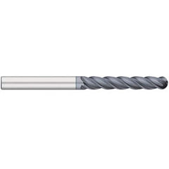 Titan USA - Ball End Mills; Mill Diameter (Inch): 1 ; Mill Diameter (Decimal Inch): 1.0000 ; Number of Flutes: 4 ; Length of Cut (Inch): 4-1/4 ; Length of Cut (Decimal Inch): 4.2500 ; Material: Solid Carbide - Exact Industrial Supply