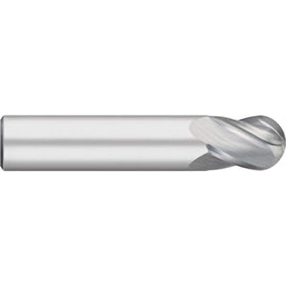 Titan USA - Ball End Mills; Mill Diameter (Inch): 1 ; Mill Diameter (Decimal Inch): 1.0000 ; Number of Flutes: 4 ; Length of Cut (Inch): 1-1/4 ; Length of Cut (Decimal Inch): 1.2500 ; Material: Solid Carbide - Exact Industrial Supply