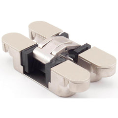 Adjustable Concealed Cabinet Hinge: Zinc Alloy & Stainless Steel, Nickel Finish