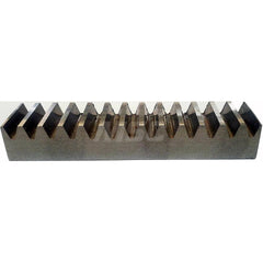 3/8″ Face Width 1' Long 1018/12L14 Steel Gear Rack 32 Pitch, 20° Pressure Angle, Square