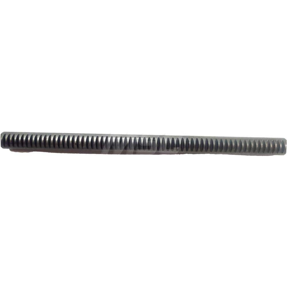 3/16″ Diam 1' Long 1018/12L14 Steel Gear Rack 64 Pitch, 14.5° Pressure Angle, Round