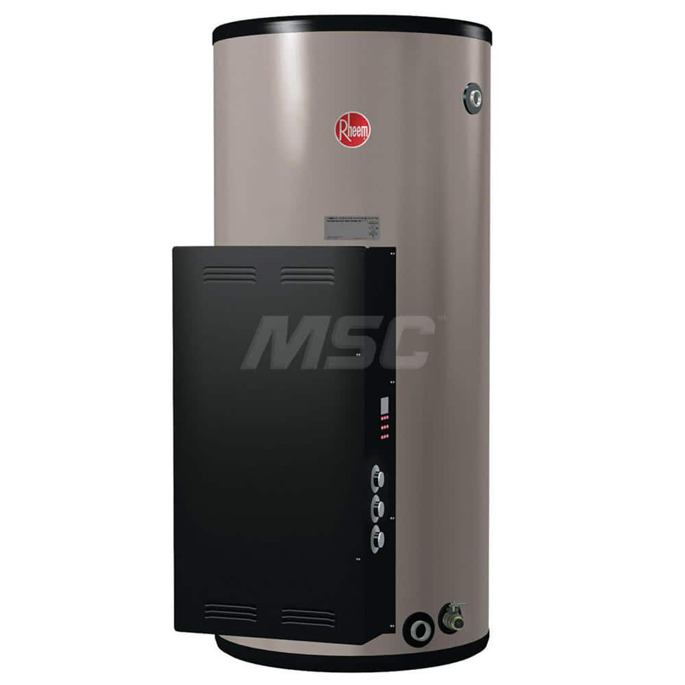 Electric Water Heaters; Style: Heavy-Duty; Voltage: 480; Wire Gauge: 10; Temperature Rise: 140 ™F @ 160 GPH; Kilowatts: 54; Tank Capacity (Gal.): 120.00; Diameter/Width (Inch): 30-1/4; Amperage Rating: 113; 65; Phase: 1; 3