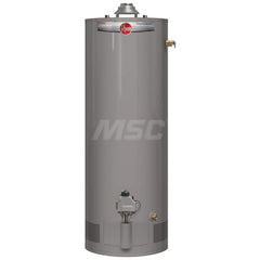 Gas Water Heaters; Commercial/Residential: Residential; Commercial/Residential: Residential; Type: Atmospheric; Fuel Type: Natural Gas; Fuel Type: Natural Gas; Indoor or Outdoor: Indoor; Tankless: No; Tank Capacity (Gal.): 40.00; Temperature Rise: 90 ™F @