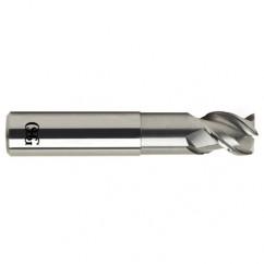 1 Dia. x 5 Overall Length 3-Flute .120 C/R Solid Carbide SE End Mill-Round Shank-Center Cutting-Uncoated - USA Tool & Supply