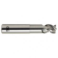 1 Dia. x 6 Overall Length 3-Flute Square End Solid Carbide SE End Mill-Round Shank-Center Cutting-Uncoated - USA Tool & Supply