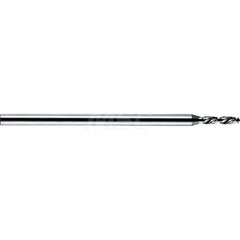 Micro Drill Bit: 0.048″ Dia, 120 °, Solid Carbide Bright/Uncoated, RH Cut, Helical Flute, Series 6120