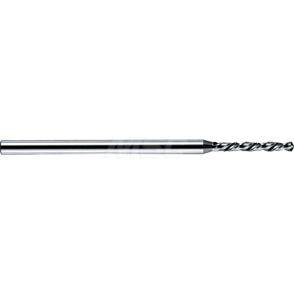 Micro Drill Bit: 0.0327″ Dia, 120 °, Solid Carbide Bright/Uncoated, RH Cut, Helical Flute, Series 6100