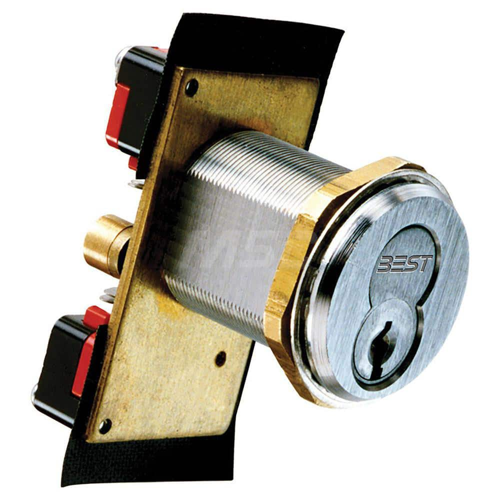 Key Switches; Switch Type: Electric Key Switch Lock; Switch Sequence: On-Off; Contact Form: SPDT; Actuator Type: Switch; Key; Terminal Type: Screw; For Use With: Electrical Controls; Machines; Electrical Panels; Maximum Operating Temperature (F): 176; Hor