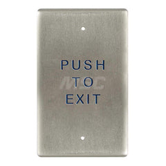 Push Plates; Material: Stainless Steel; Width (Inch): 3; Overall Length (Inch): 4.75; Finish/Coating: Stainless Steel; Shape: Rectangle; Plate Thickness: 0.1250; Touchless: No; Material: Stainless Steel; Overall Length: 4.75; Finish: Stainless Steel; Over