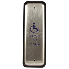 Push Plates; Material: Stainless Steel; Width (Inch): 2; Overall Length (Inch): 4.75; Finish/Coating: Stainless Steel; Shape: Rectangle; Plate Thickness: 0.1250; Touchless: No; Material: Stainless Steel; Overall Length: 4.75; Finish: Stainless Steel; Over