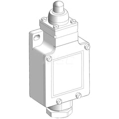 General Purpose Limit Switches; Actuator Type: End Plunger; Voltage: 500 V (IEC); 240.00; 300 V (UL); Actuation Force: 15; Contact Form: 1NO/1NC; Switch Type: Limit; Contact Configuration: NO; NC; Switch Action: Springs Back (Momentary); Terminal Type: Sc