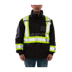 Work Jacket & Coat  Size X-Large N/A Polyurethane & 300D Polyester N/A Fluorescent Yellow ™Green & Black N/A 6.000 Pocket