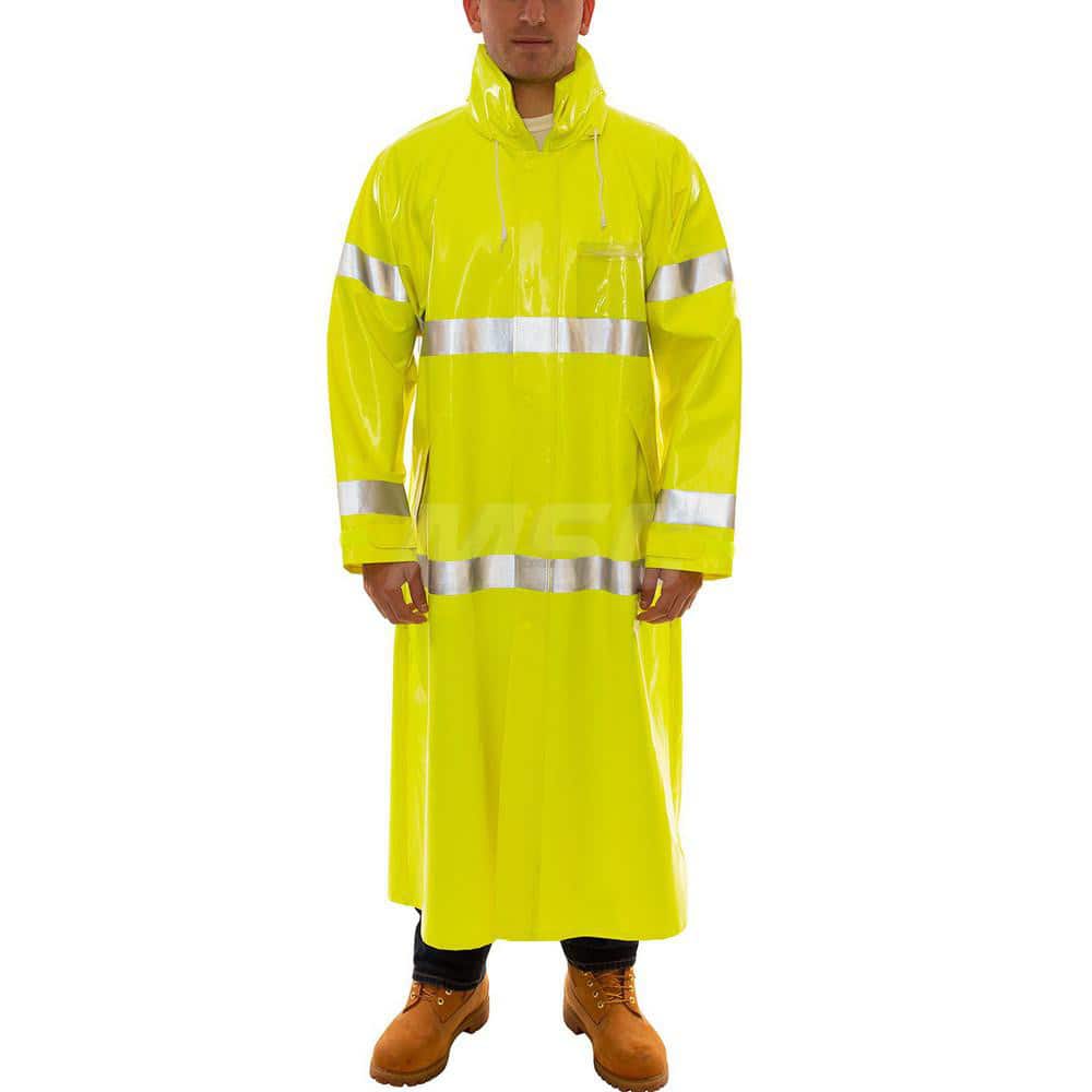 Work Jacket & Coat  Size Large N/A PVC & Polyester N/A Fluorescent Yellow ™Green N/A 2.000 Pocket