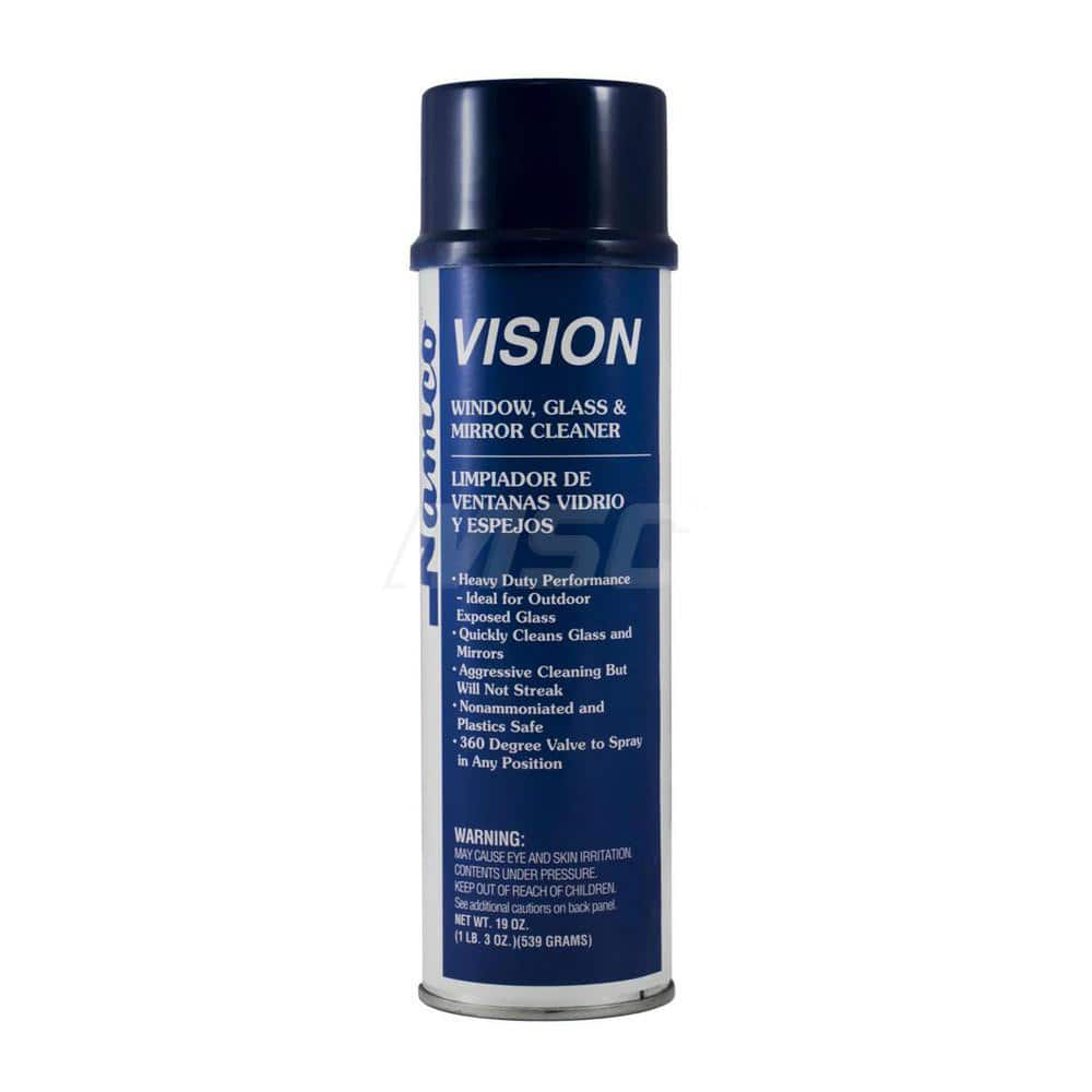 Glass Cleaners; Form: Aerosol; Container Type: Aerosol Can; Solution Type: Ready to Use (RTU) Pro Strength; Ammonia-Free; Container Size: 19 oz