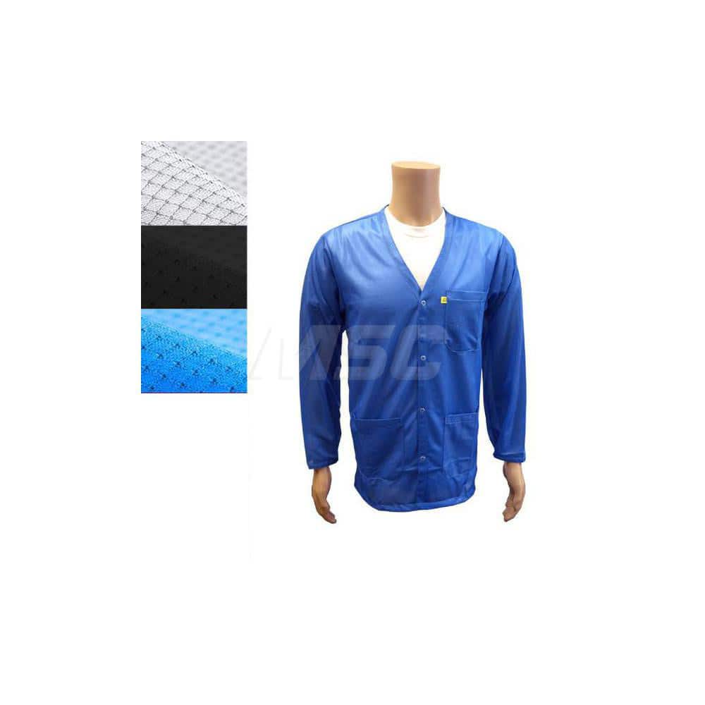 Smocks & Lab Coats; Garment Style: Smock; Material: Carbon; Size: 2X-Large; Color: White; Sleeve Length: 24; Closure Type: Snaps; Chest Size: 48; Closure Locaton: Front; Features: Medium Weight; Chest Size (Inch): 48; Closure Location: Front