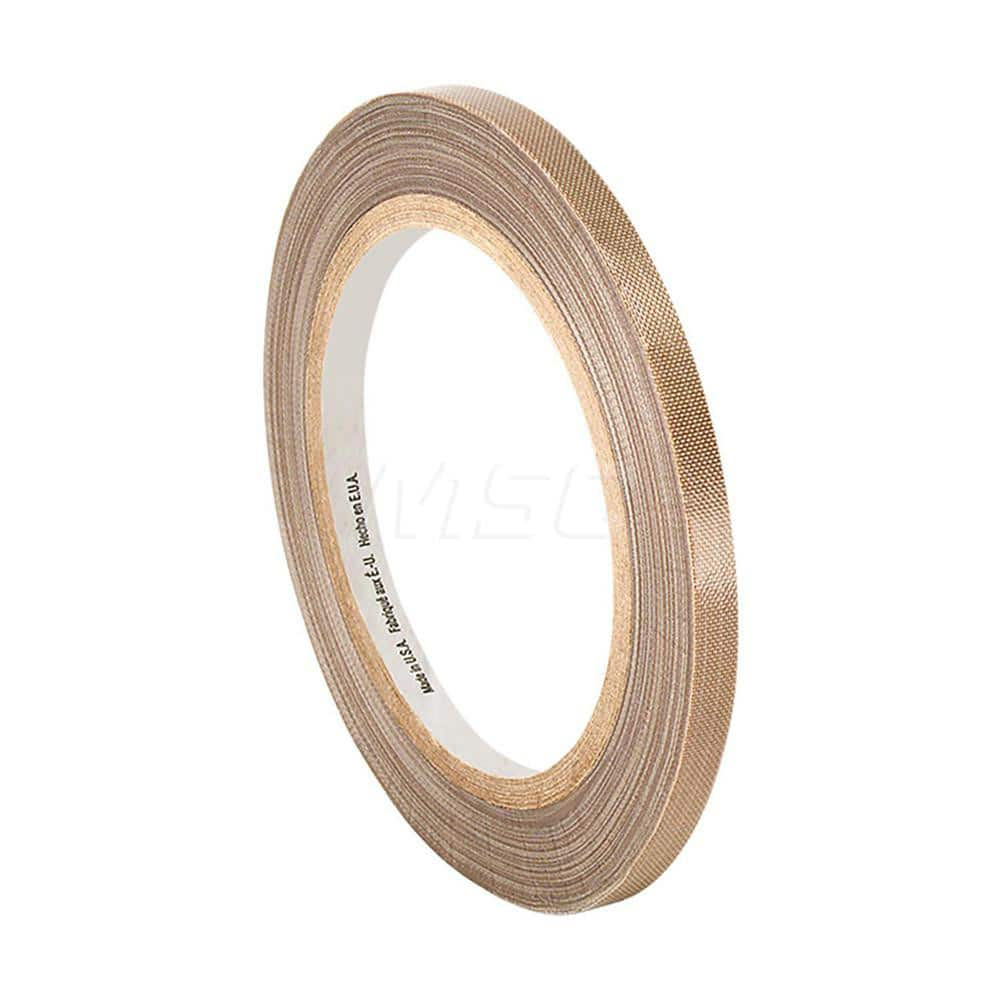 Glass Cloth Tape; Width (Inch): 1; Material Type: PTFE; Color: Brown; Adhesive Material: Silicone; Length (yd): 36.00; Thickness (mil): 8.2000; Tensile Strength (Lb./Inch): 175.00; Minimum Operating Temperature (F): -100.000; Maximum Operating Temperature