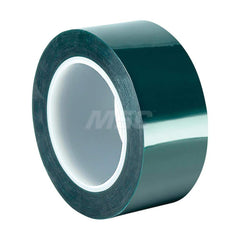 Polyester Film Tape: 1″ Wide, 72 yd Long, 3.3 mil Thick 50 Lb/In Tensile Strength, Silicone Adhesive, 400 ° F