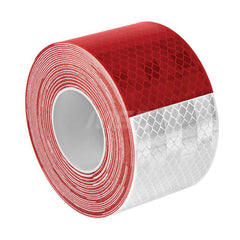 DOT Conspicuity Tape; Color: Red/White; Tape Material: Reflective Sheeting; Width (Inch): 2; Length (Feet): 30