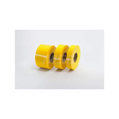 Masking Tape: 1-1/2″ Wide, 83.33 yd Long, 4 mil Thick, Yellow Polyvinylchloride Film, 0.48 lb/in Tensile Strength