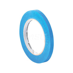 Painter's Tape & Masking Tape: 1/8″ Wide, 60 yd Long, 5.4 mil Thick, Blue Crepe Paper, Acrylic Adhesive, 27 lb/in Tensile Strength