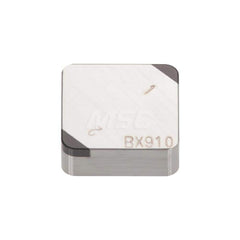 Turning Insert:  2QP-SNGN323 BX910,  Polycrystalline Cubic Boron Nitride Uncoated Finish,  Neutral,  3/8″ Inscribed Circle,  0.0470″ Corner Radius,  90.0 &deg N/A Square,  Series  SNGN