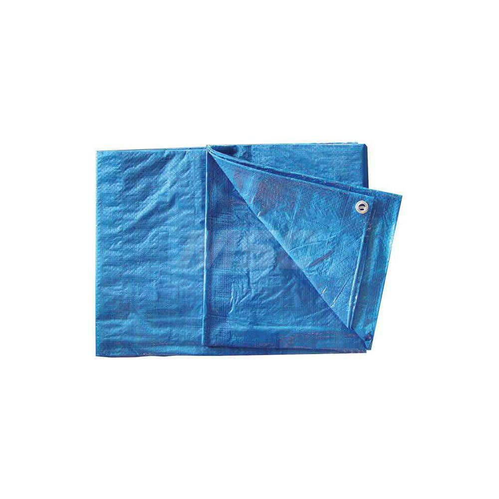 Tarp/Dust Cover: Blue, Rectangle, Polyethylene, 17' Wide