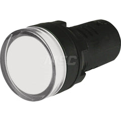 Pilot & Indicator Lights; Pilot/Indicator Light Type: Indicating Light; Lamp Type: LED; Lens Color: White; Connector Type: Screw Terminal; Voltage: 24 VAC/DC; Overall Length (Decimal Inch): 2.05000; Overall Length (mm): 52; Overall Width/Diameter (Decimal