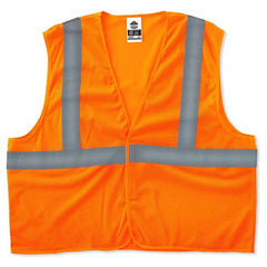 8205HL 2 XL/3 XL Econo 2 Hook & Loop Orange Vest - USA Tool & Supply