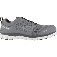 Work Boot: Size 11, Microfiber, Alloy Toe Gray, Wide Width, Non-Slip Sole
