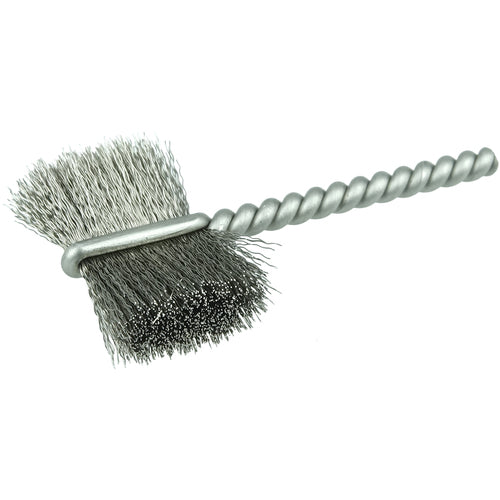 1″ Power Tube Brush, .005″ Stainless Steel Wire Fill, 5/8″ Brush Length - USA Tool & Supply
