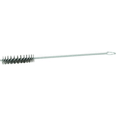 1/2″ Hand Tube Brush, .004″ Stainless Steel Wire Fill, 2″ Brush Length - USA Tool & Supply