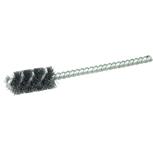 7/16″ Power Tube Brush, .005″ Stainless Steel Wire Fill, 1″ Brush Length - USA Tool & Supply