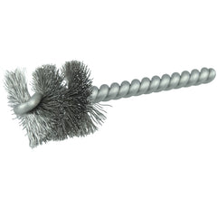 1″ Power Tube Brush, .005″ Stainless Steel Fill, 1″ Brush Length - USA Tool & Supply