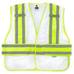 8240HL-NC XL/2XL WHT EXPANDABLE VEST - USA Tool & Supply