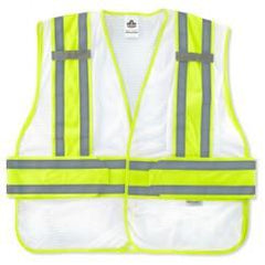 8240HL-NC M/L WHT EXPANDABLE VEST - USA Tool & Supply