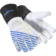 Winter Goatskin Leather Glove with Foam Impact Padding and Extended Gauntlet Cuff, Size L