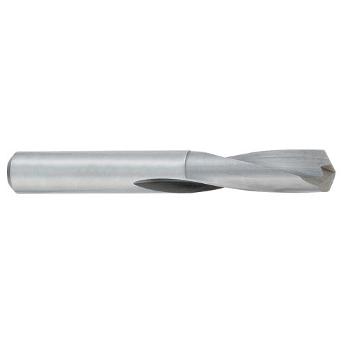 3.2 mm Dia. × 3.2 mm Shank × 24 mm Flute Length × 52 mm OAL, Bright, Solid Carbide Drill