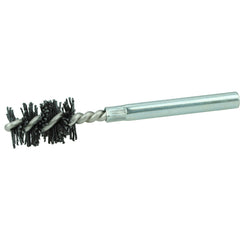 Burr-Rx 5/8″ Dia Power Tube Brush, .026/120CG Crimped Fill, 1″ Brush Length, 3-1/2″ Overall Length - USA Tool & Supply