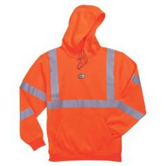 8393 S ORANGE HOODED SWEATSHIRT - USA Tool & Supply