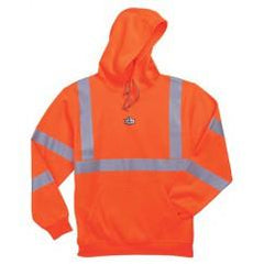 8393 L ORANGE HOODED SWEATSHIRT - USA Tool & Supply