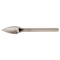 SG-1 Double Cut Solid Carbide Bur-Pointed Tree Shape - USA Tool & Supply