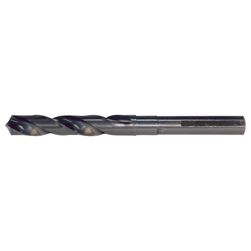 ‎1-1/16 RHS / RHC HSS 118 Degree Radial Point 1/2 Reduced Shank Silver & Deming Drill - Steam Oxide - Exact Industrial Supply