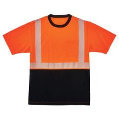 8280BK S ORG/BLK FRONT PERF T-SHIRT - USA Tool & Supply