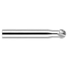 Undercutting End Mills - 0.0938″ Cutter Diameter × 0.3750″ (3/8″) Neck Length × 220° Carbide Undercutting End Mill, 2 Flutes