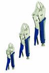 3 Piece - Curve Jaw Cushion Grip Locking Plier Set - USA Tool & Supply