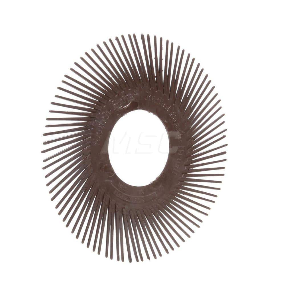 Radial Bristle Brushes; Outside Diameter (Inch): 6 in; Abrasive Material: Ceramic; Grit: 36; Brush Thickness (Inch): 0.375