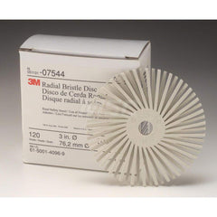 Radial Bristle Brushes; Outside Diameter (Inch): 2 in; Abrasive Material: Ceramic; Grade: 6; Brush Thickness (Inch): 0.375