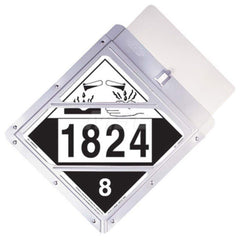 DOT Placards & Holders; Frame Finish: Gray; Material: Aluminum; Number Of Mounting Holes: 8.000; Material: Aluminum; Width (Decimal Inch): 14